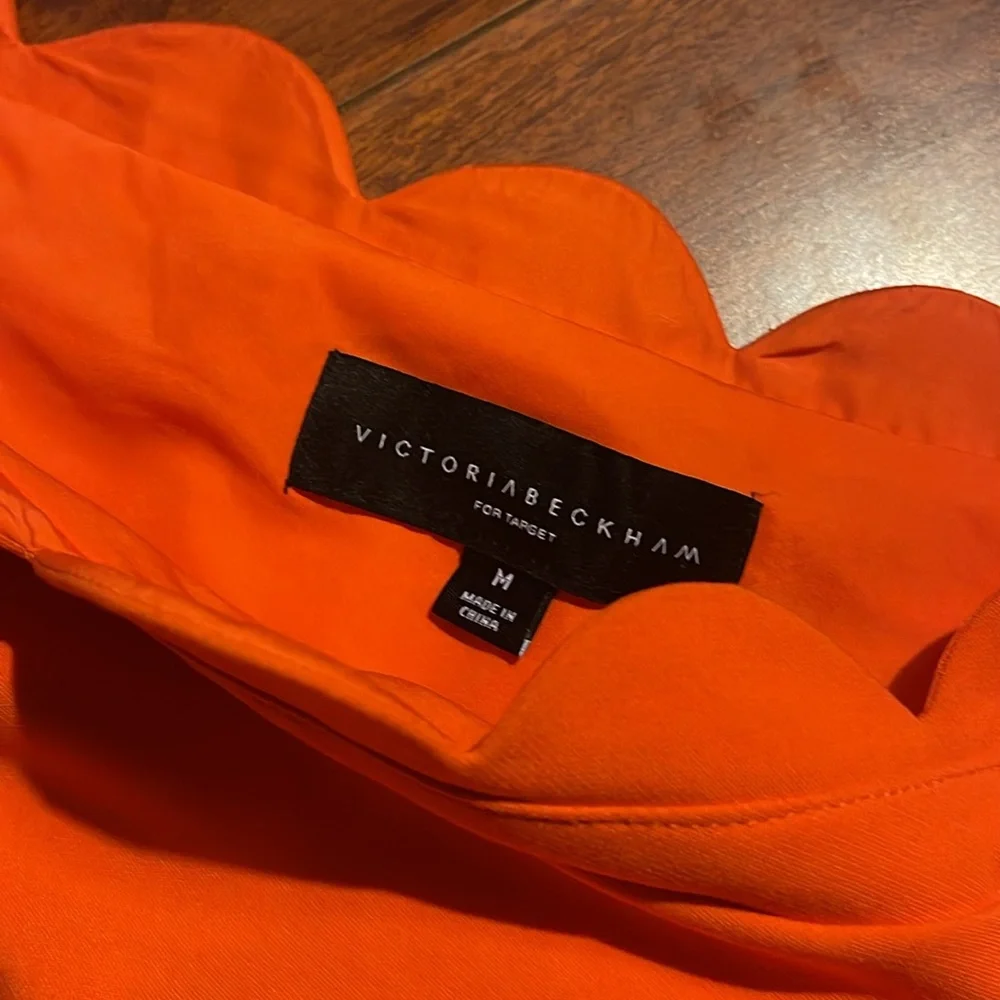 Victoria Beckham for Target | One Shoulder Orange Dress Women’s Medium - Picture 4 of 5